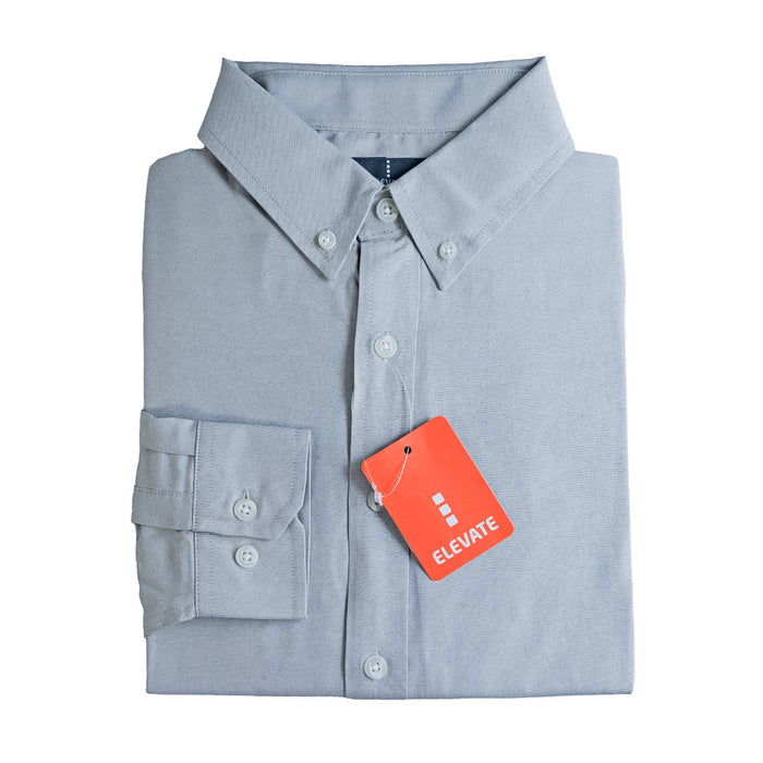 Elevate Boys Oxford Shirt – Classic White or Grey Dress Shirt (Sizes 4-16Y)