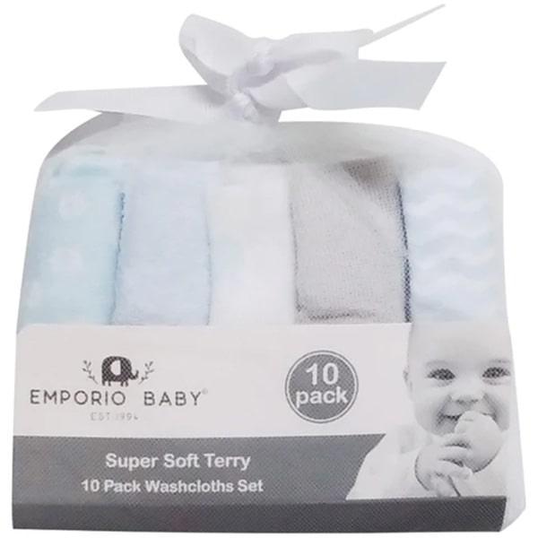 Emporio Baby - Emporio Baby Terry Soft Washcloth Set - 10 Pack