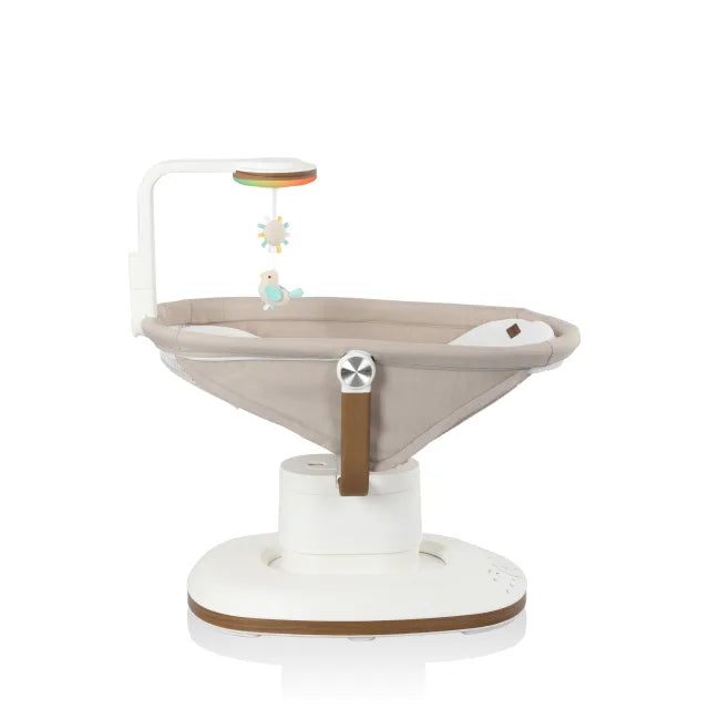 Evenflo® Elara™ 2-in-1 Smart Motion Swing & Soothing Nest with SensorySoothe™ Technology – Coastal Coffee