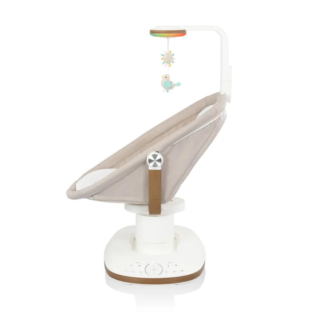 Evenflo® Elara™ 2-in-1 Smart Motion Swing & Soothing Nest with SensorySoothe™ Technology – Coastal Coffee