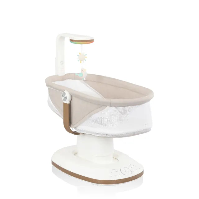 Evenflo® Elara™ 2-in-1 Smart Motion Swing & Soothing Nest with SensorySoothe™ Technology – Coastal Coffee