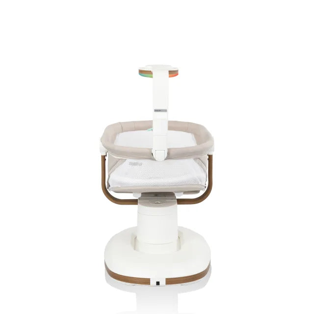 Evenflo® Elara™ 2-in-1 Smart Motion Swing & Soothing Nest with SensorySoothe™ Technology – Coastal Coffee