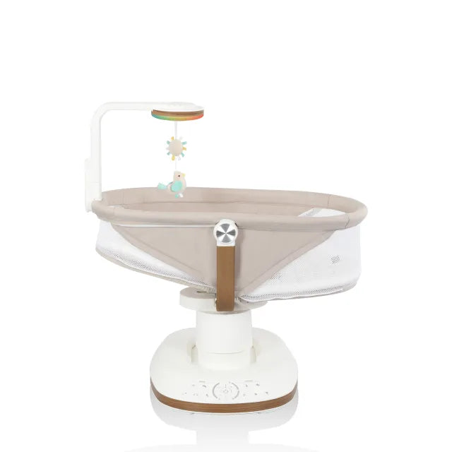 Evenflo® Elara™ 2-in-1 Smart Motion Swing & Soothing Nest with SensorySoothe™ Technology – Coastal Coffee