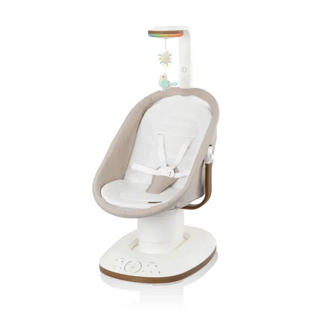 Evenflo® Elara™ 2-in-1 Smart Motion Swing & Soothing Nest with SensorySoothe™ Technology – Coastal Coffee