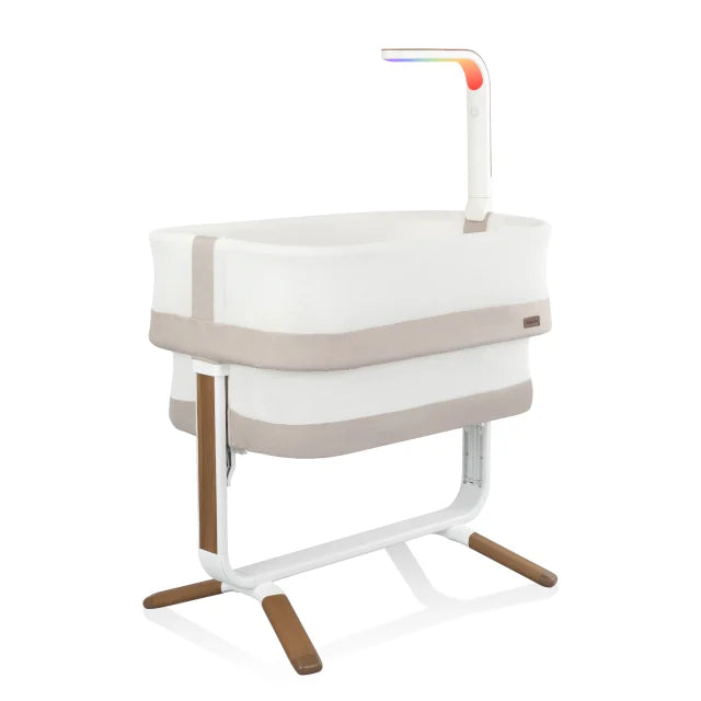 Evenflo® Cora™ 3-Level Adjustable Bassinet (Coastal Coffee), With SensorySoothe Technology