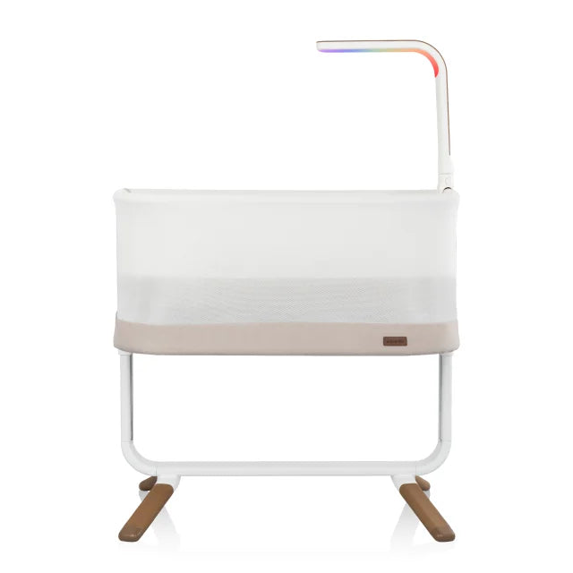 Evenflo® Cora™ 3-Level Adjustable Bassinet (Coastal Coffee), With SensorySoothe Technology
