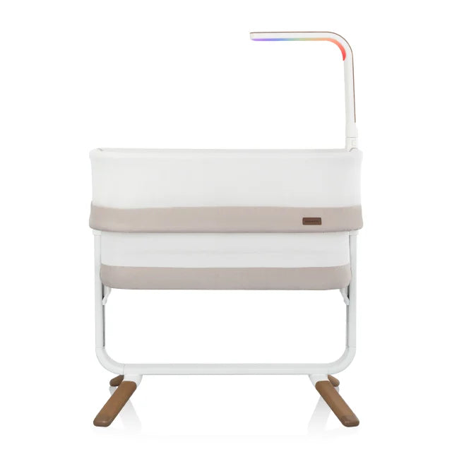 Evenflo® Cora™ 3-Level Adjustable Bassinet (Coastal Coffee), With SensorySoothe Technology