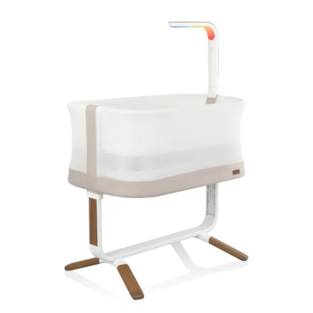 Evenflo® Cora™ 3-Level Adjustable Bassinet (Coastal Coffee), With SensorySoothe Technology