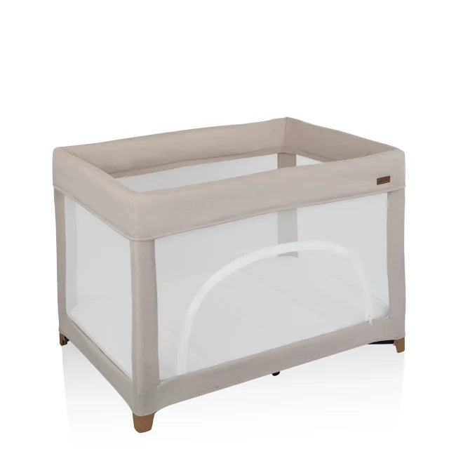 Evenflo® Eris™ One-Hand Playard with Bassinet with SensorySoothe™ Technology (Coastal Coffee)