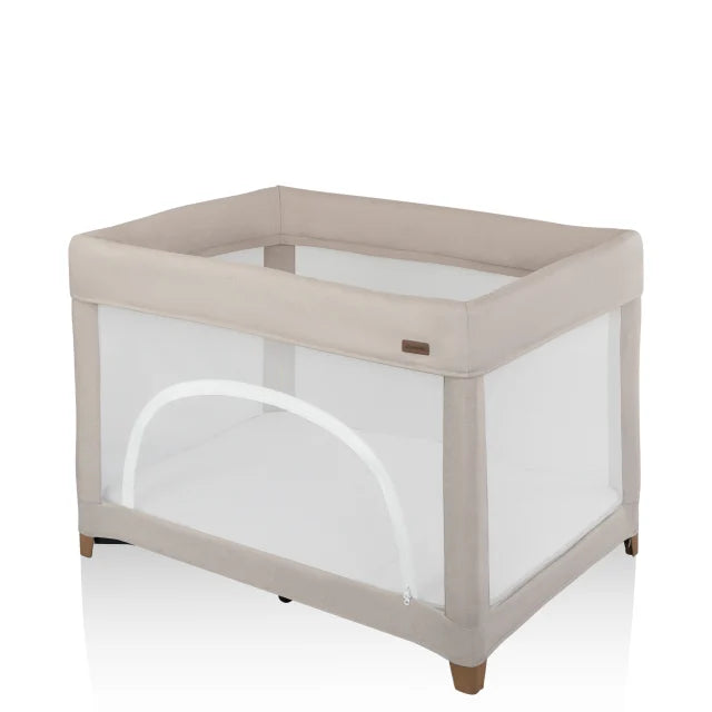 Evenflo® Eris™ One-Hand Playard with Bassinet with SensorySoothe™ Technology (Coastal Coffee)