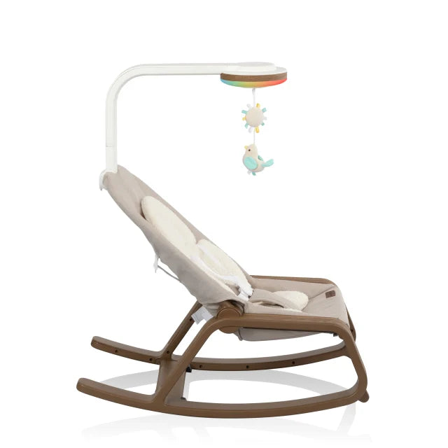 Evenflo® Lyra 2-in-1 Infant to Toddler Rocker with SensorySoothe™ Technology (Coastal Coffee)