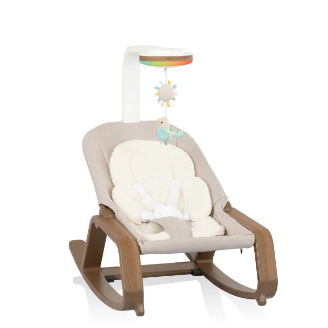 Evenflo® Lyra 2-in-1 Infant to Toddler Rocker with SensorySoothe™ Technology (Coastal Coffee)