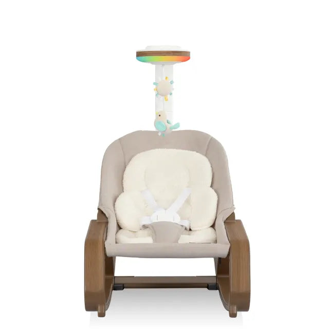 Evenflo® Lyra 2-in-1 Infant to Toddler Rocker with SensorySoothe™ Technology (Coastal Coffee)