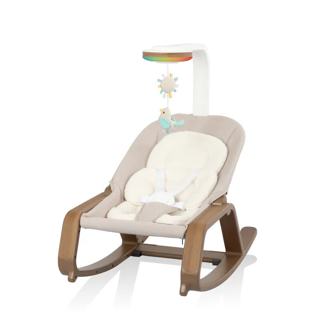 Evenflo® Lyra 2-in-1 Infant to Toddler Rocker with SensorySoothe™ Technology (Coastal Coffee)