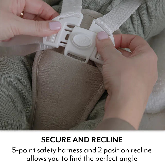 Evenflo® Lyra 2-in-1 Infant to Toddler Rocker with SensorySoothe™ Technology (Coastal Coffee)