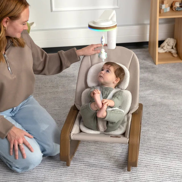Evenflo® Lyra 2-in-1 Infant to Toddler Rocker with SensorySoothe™ Technology (Coastal Coffee)