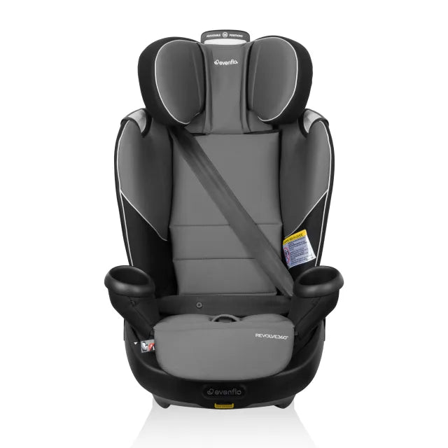 Evenflo® Revolve360 Rotating All-In-One Convertible Car Seat – 4-120 lb -Amherst Gray