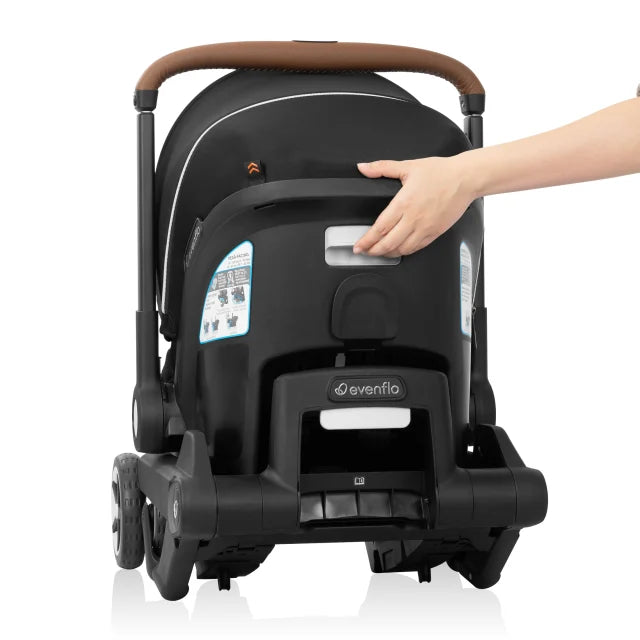 Evenflo® Shyft DualRide Infant Car Seat Stroller Combo with Carryall Storage & Extended Canopy – 3-30 lb