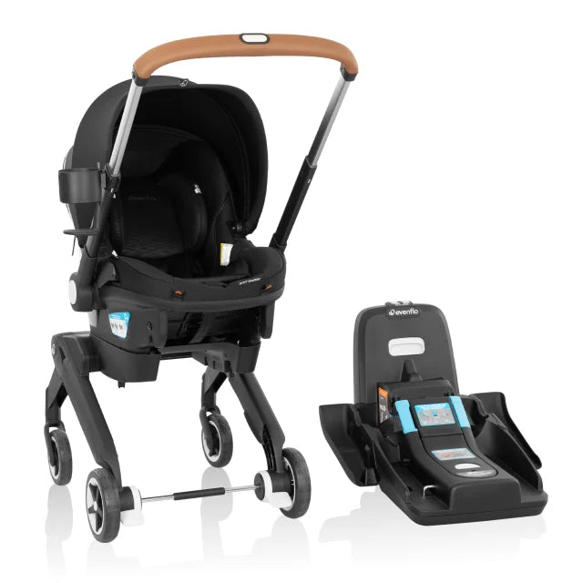 Evenflo® Shyft DualRide Infant Car Seat Stroller Combo with Carryall Storage & Extended Canopy – 3-30 lb