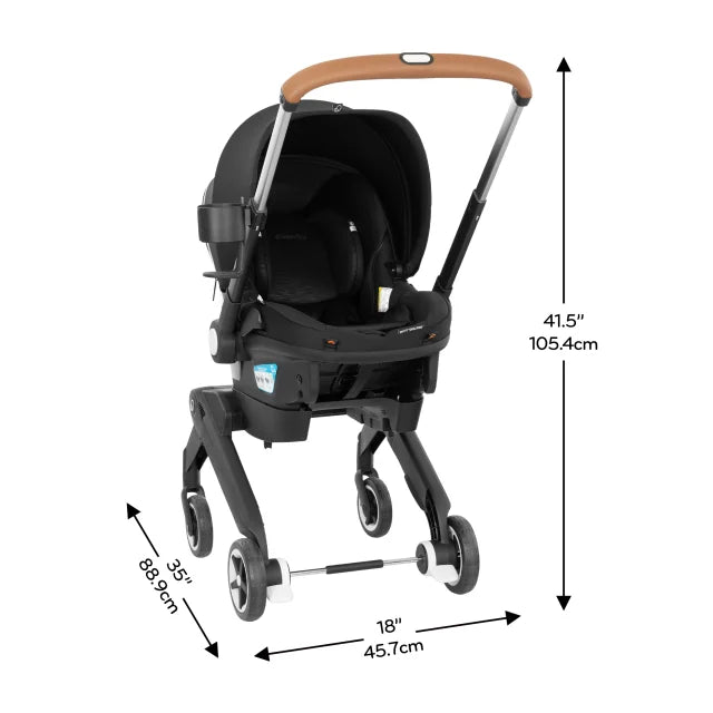 Evenflo® Shyft DualRide Infant Car Seat Stroller Combo with Carryall Storage & Extended Canopy – 3-30 lb