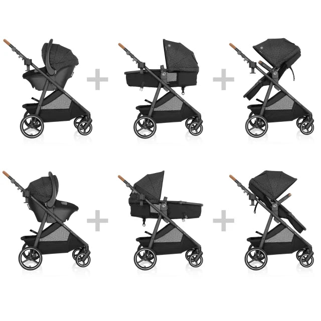 Evenflo® Shyft Intuiti Travel System with Revolve180 LiteMax NXT Rotational Infant Car Seat