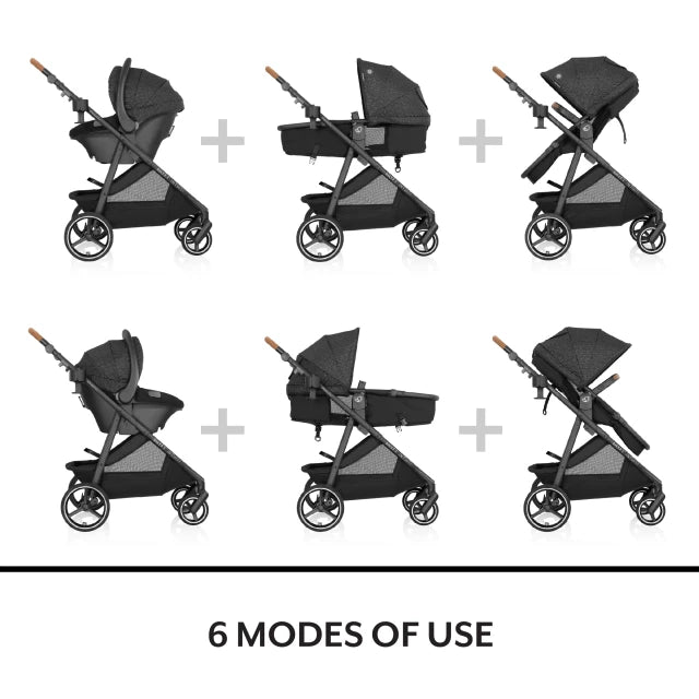 Evenflo® Shyft Intuiti Travel System with Revolve180 LiteMax NXT Rotational Infant Car Seat