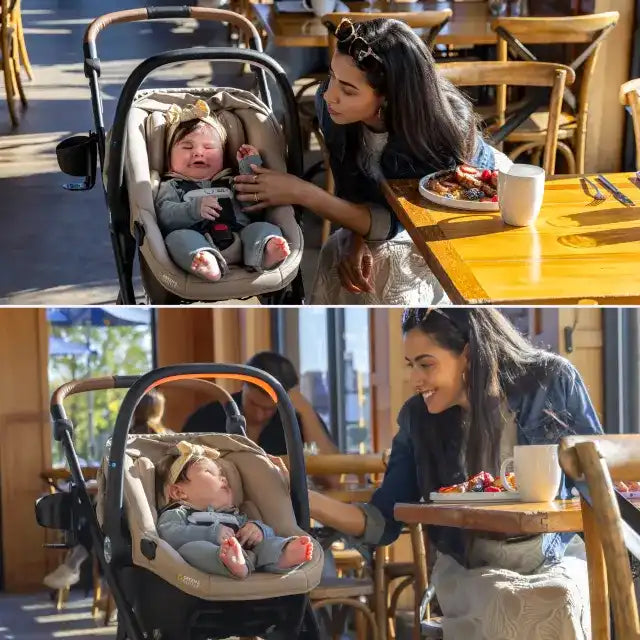 Evenflo® Shyft Intuiti+ Travel System with Revolve180 LiteMax NXT Rotating Infant Car Seat with SensorySoothe