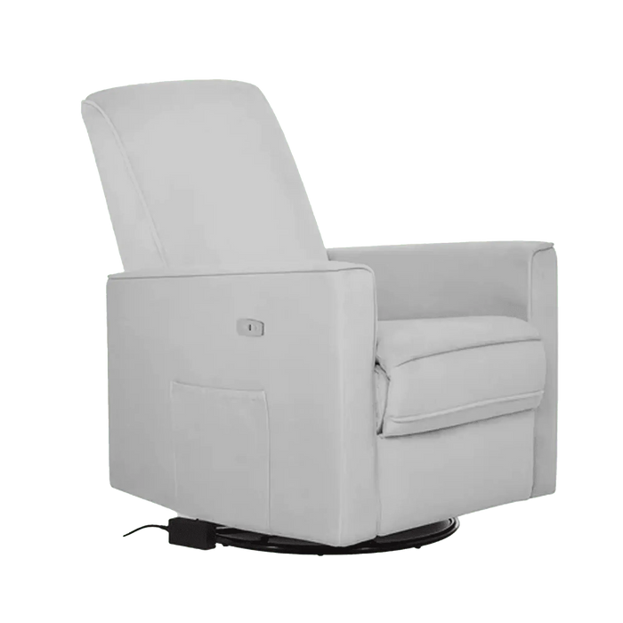 évolur® Harlow Deluxe Power Glider Recliner – 275° Swivel, USB Charging, Nursery Chair