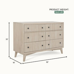 évolur® - Evolur Antilia Mid Century - Double Dresser