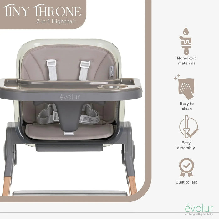 évolur® - Evolur Tiny Throne 2-in-1 Highchair