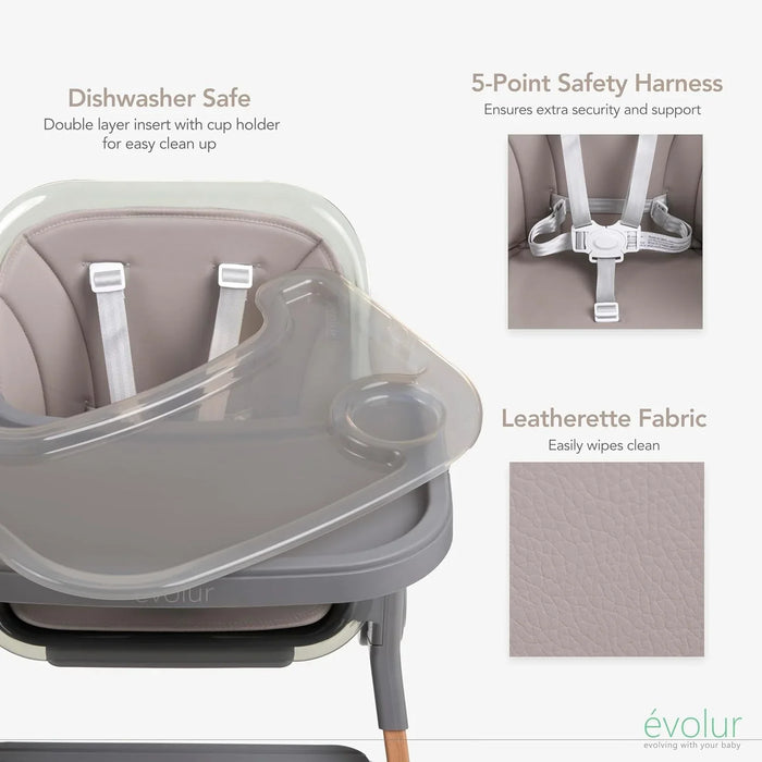 évolur® - Evolur Tiny Throne 2-in-1 Highchair