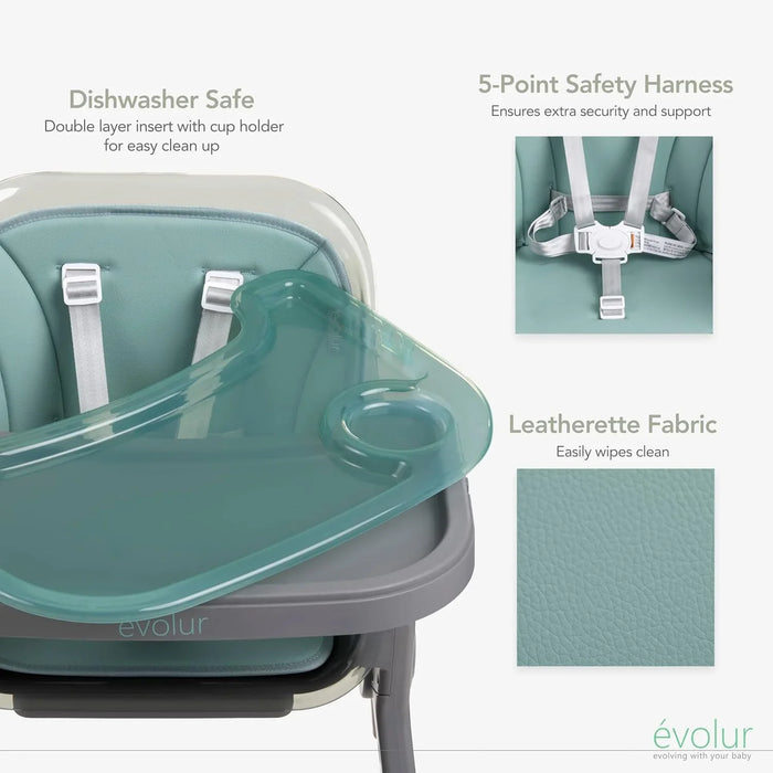 évolur® - Evolur Tiny Throne 2-in-1 Highchair