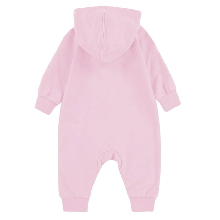 Jordan Baby Girls Hooded Coverall - Pink | Sizes 12m to 24m