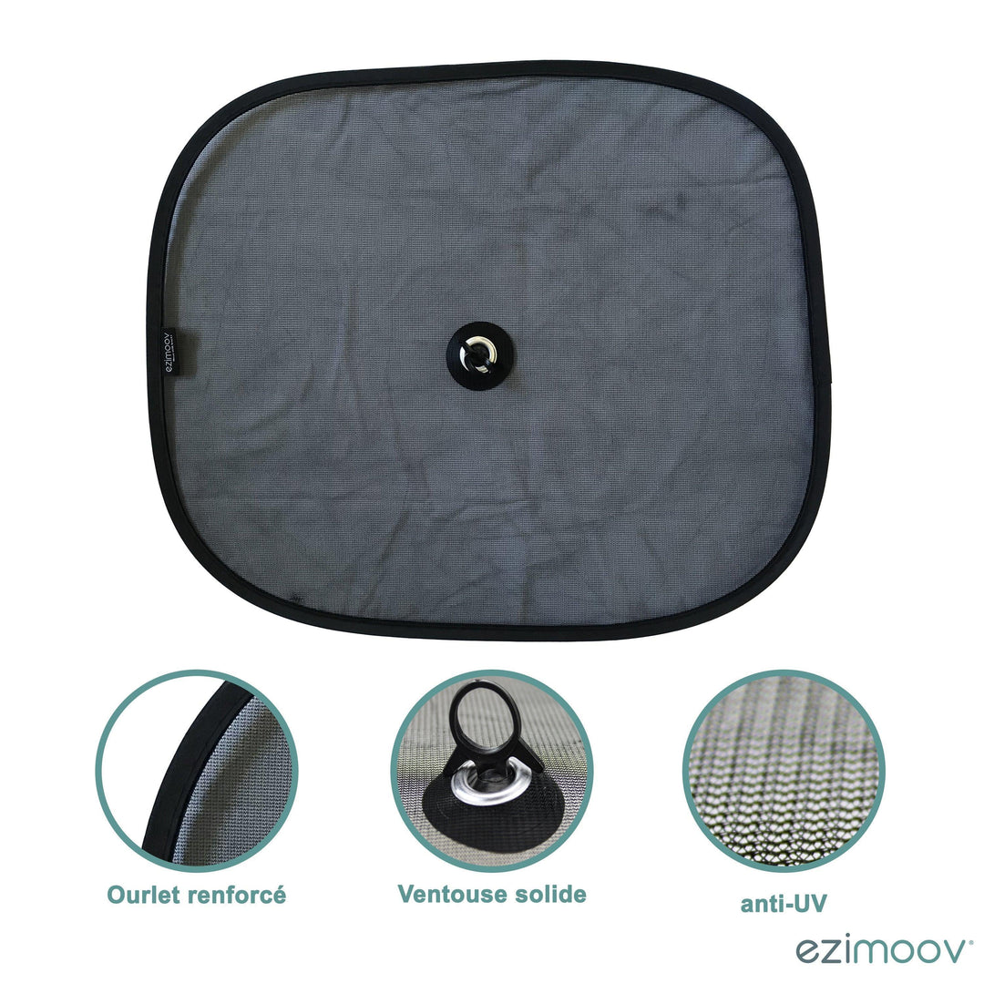 Ezimoov - EZIMOOV Car Sun Shade with Window Suction Cup x2