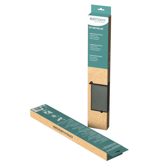 Ezimoov - EZIMOOV Suction Cup Car Side Window Retractable Sunshades x2