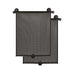 Ezimoov Sun Roller car window shade in black, shown in a pair against a white background.