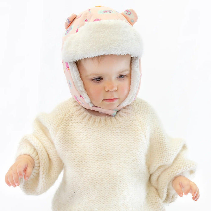 Gorro de trampero repelente al agua para niños Flapjack - Dino Play