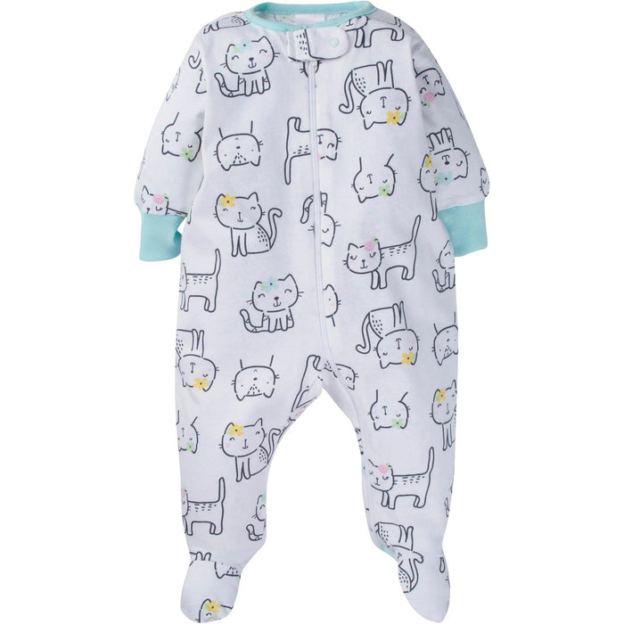 Gerber Sleep 'N Play Baby Girl's Sleepers - 4pk