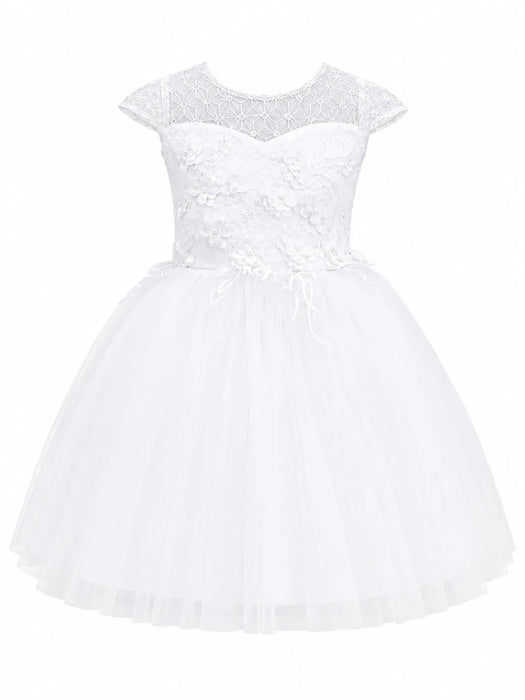 Fancy Kids® Girls 3D Floral Applique Ball Gown Dress Sizes 2-16