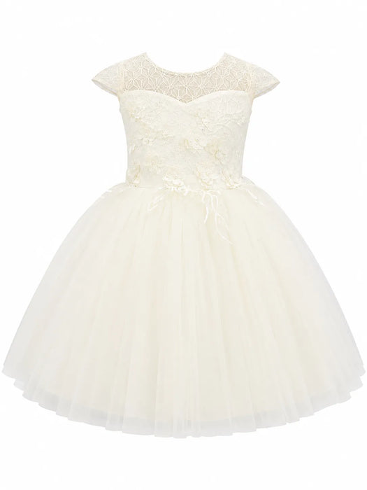 Fancy Kids® Girls 3D Floral Applique Ball Gown Dress Sizes 2-16
