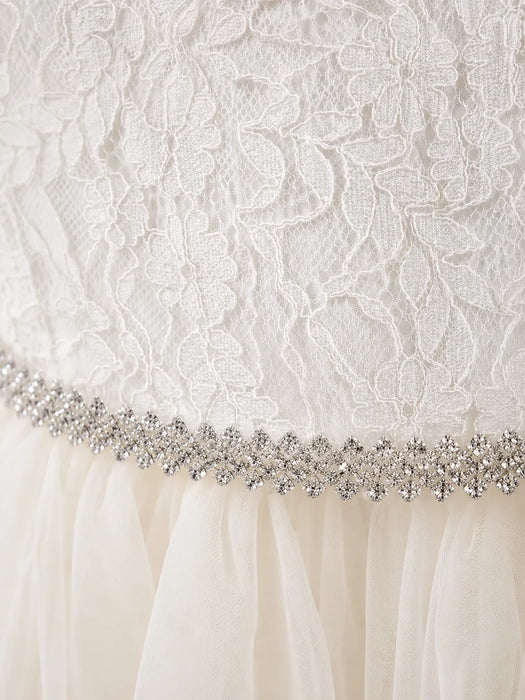 Robe de cérémonie en dentelle ivoire Fancy Kids® pour bébés et tout-petits, tailles TP-TTG