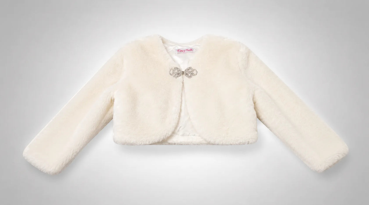 Fancy Kids® Boléro en fausse fourrure Tailles 12 mois-16 ans