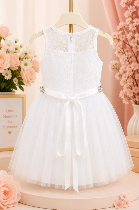 Fancy Kids® Embroidered Lace & Mesh Occasion Dress – Baby & Kids Sizes 6M-16