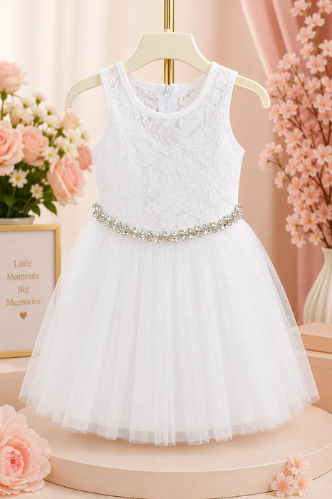 Fancy Kids® Embroidered Lace & Mesh Occasion Dress – Baby & Kids Sizes 6M-16