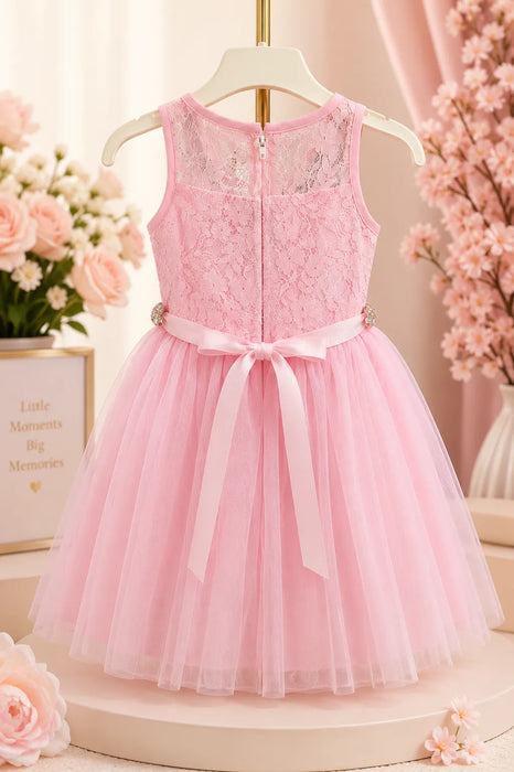 Fancy Kids® Embroidered Lace & Mesh Occasion Dress – Baby & Kids Sizes 6M-16