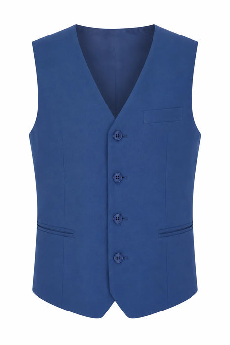 Ensemble de costume de cérémonie 5 pièces bleu pour garçons Fancy Kids® – Tailles 2-22