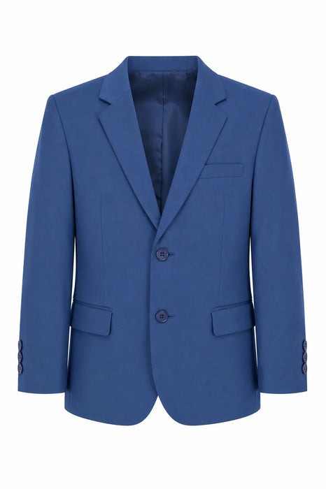 Ensemble de costume de cérémonie 5 pièces bleu pour garçons Fancy Kids® – Tailles 2-22