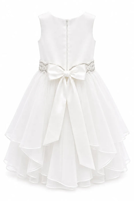 Fancy Kids® Pearl High-Low Trim Occasion Dress Sizes 2-16