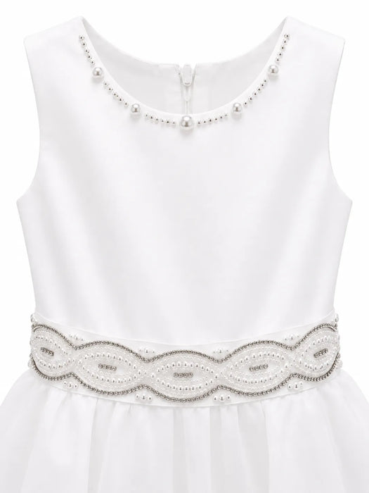 Fancy Kids® Pearl High-Low Trim Occasion Dress Sizes 2-16