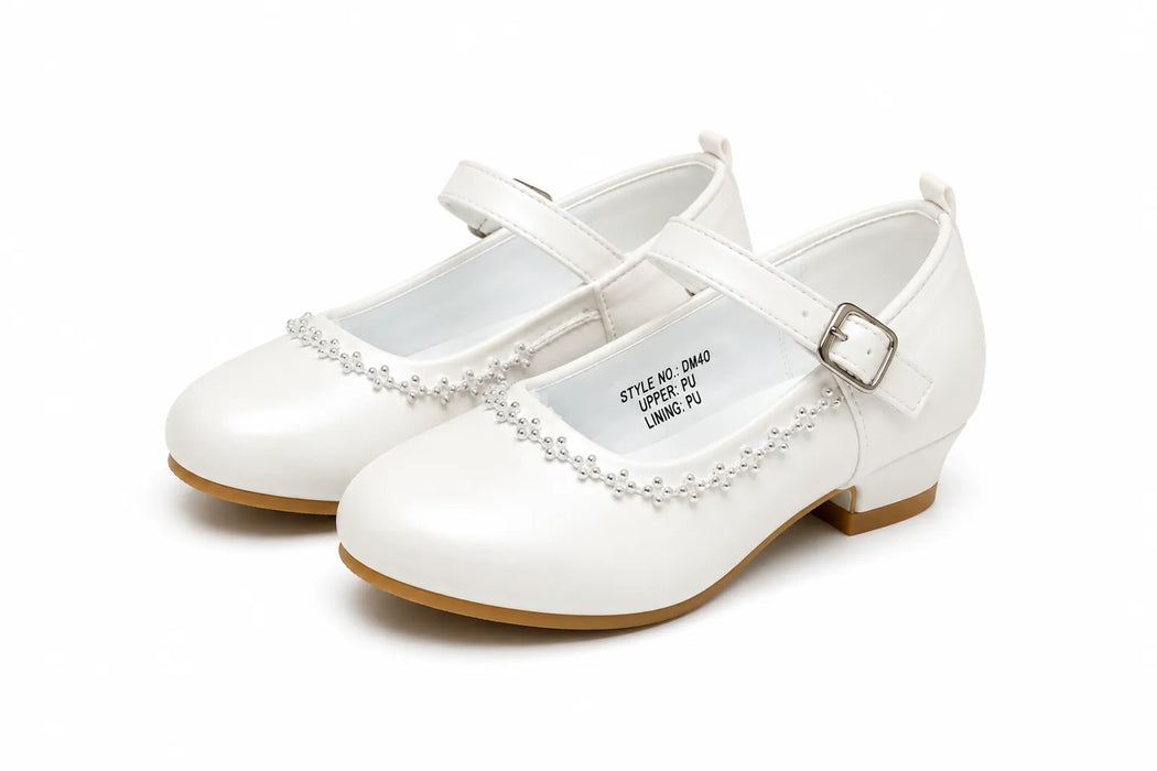 Chaussures habillées Mary Jane avec garniture en strass Fancy Kids® pour filles, tailles enfant (tout-petits) 11-13, tailles enfant (enfants) 1-7, modèle DM40